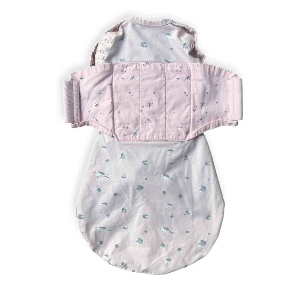 Happiest Baby SNOO Sack Small Pink Planets Organic Cotton Swaddle S/K/P